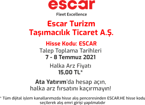 Escar Turizm halka arz oluyor